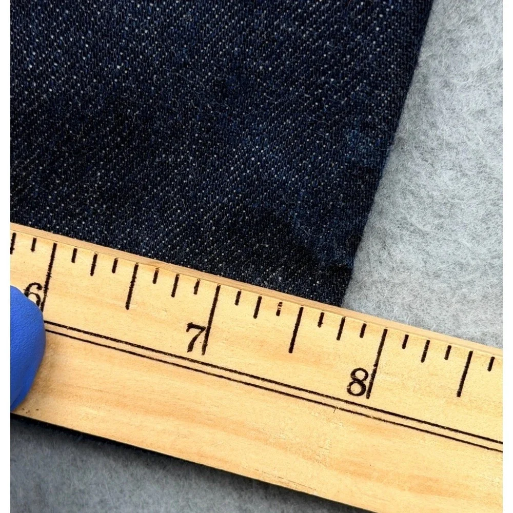 H&M &Denim Mens Straight Regular Waist Jeans 32x32 Dark Blue 100 Cotton